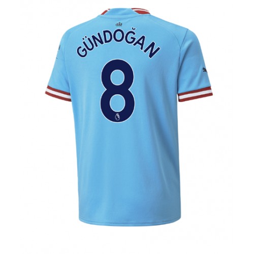 Dres Manchester City Ilkay Gundogan #8 Domaci 2022-23 Kratak Rukav